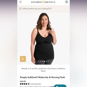 Kindred bravely simply sublime maternity and nursing tank